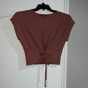 Work cropped blouse